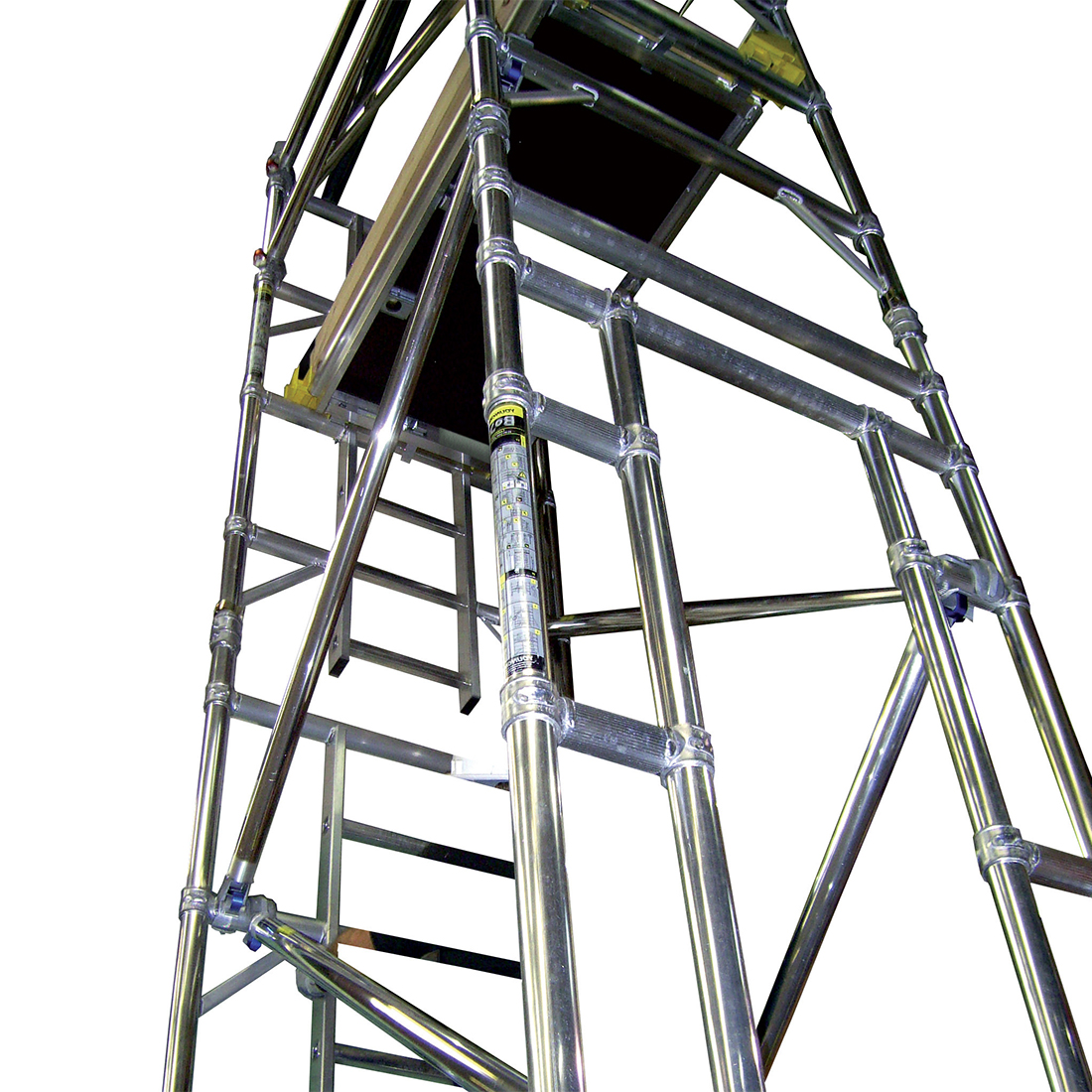 Lift shaft tower ladder
